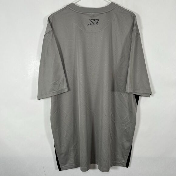 VTG Y2K Nike T Shirt Mens Size XXL 2XL Gray Short Sleeve Athletic Embroidered - Picture 11 of 14